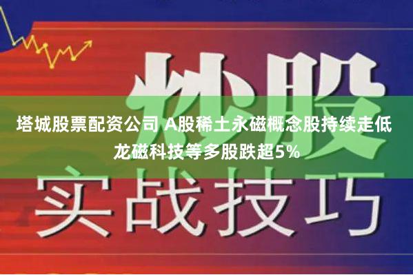 塔城股票配资公司 A股稀土永磁概念股持续走低 龙磁科技等多股跌超5%