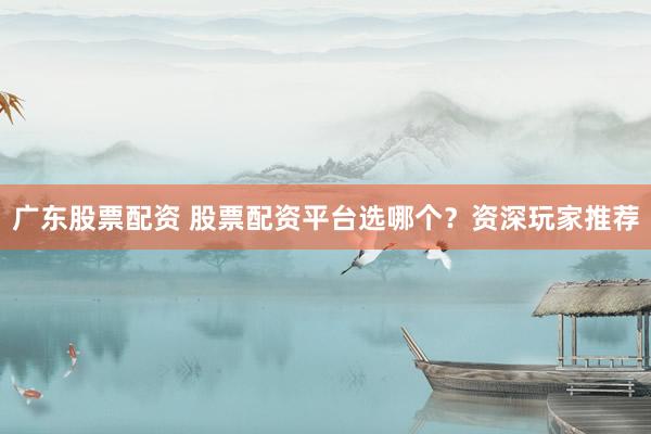 广东股票配资 股票配资平台选哪个？资深玩家推荐