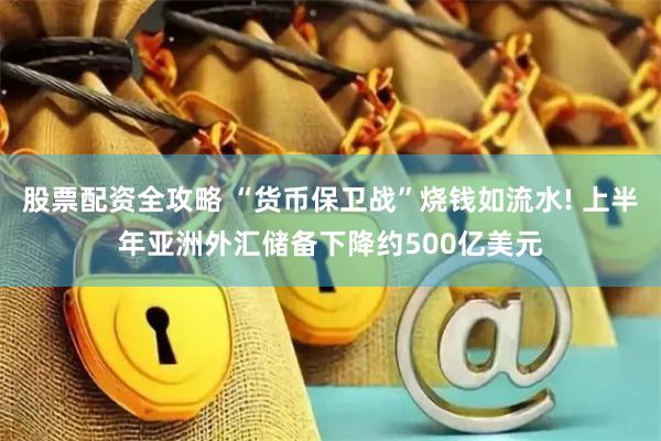 股票配资全攻略 “货币保卫战”烧钱如流水! 上半年亚洲外汇储备下降约500亿美元